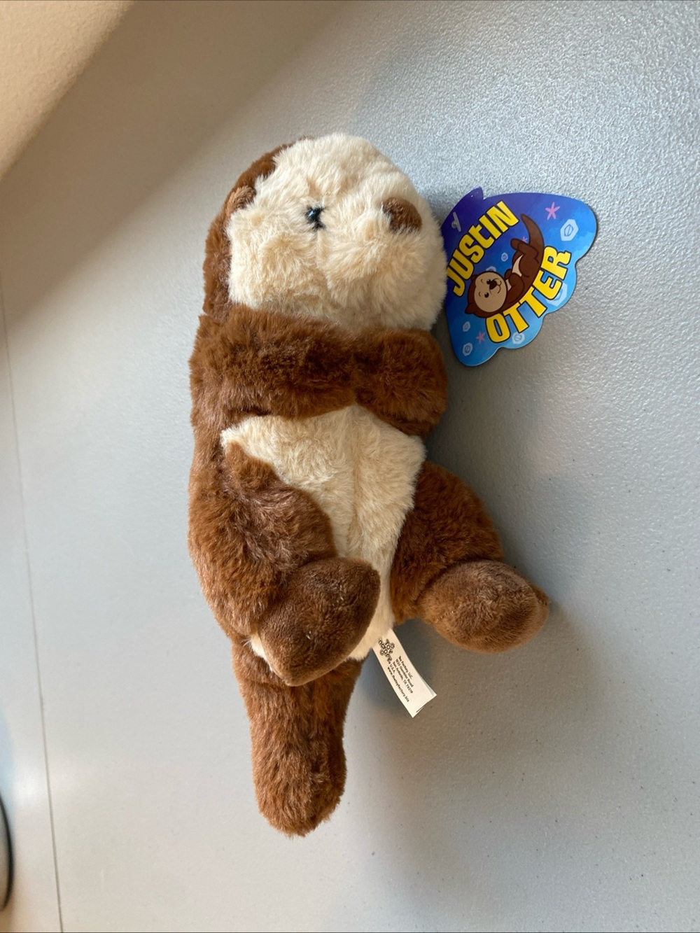 Justin Otter Small Plushie Toy Brown and Cream NWT